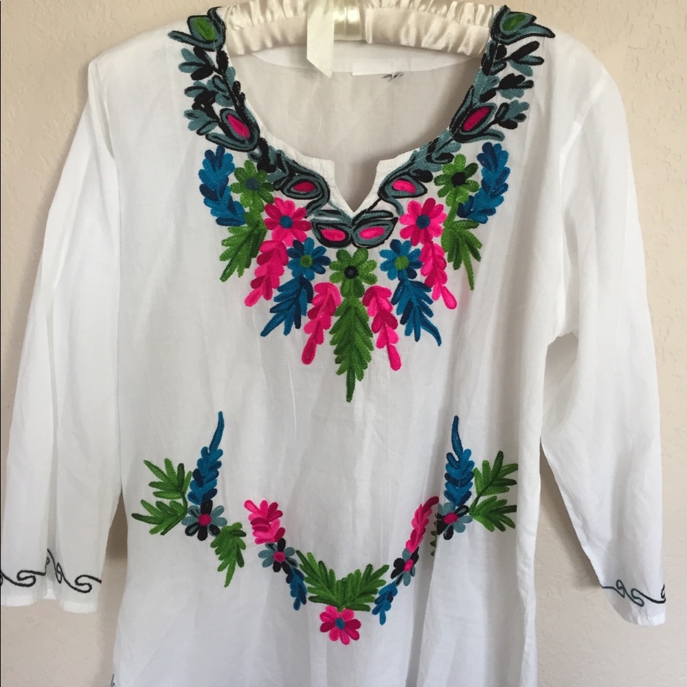 Embroidered top